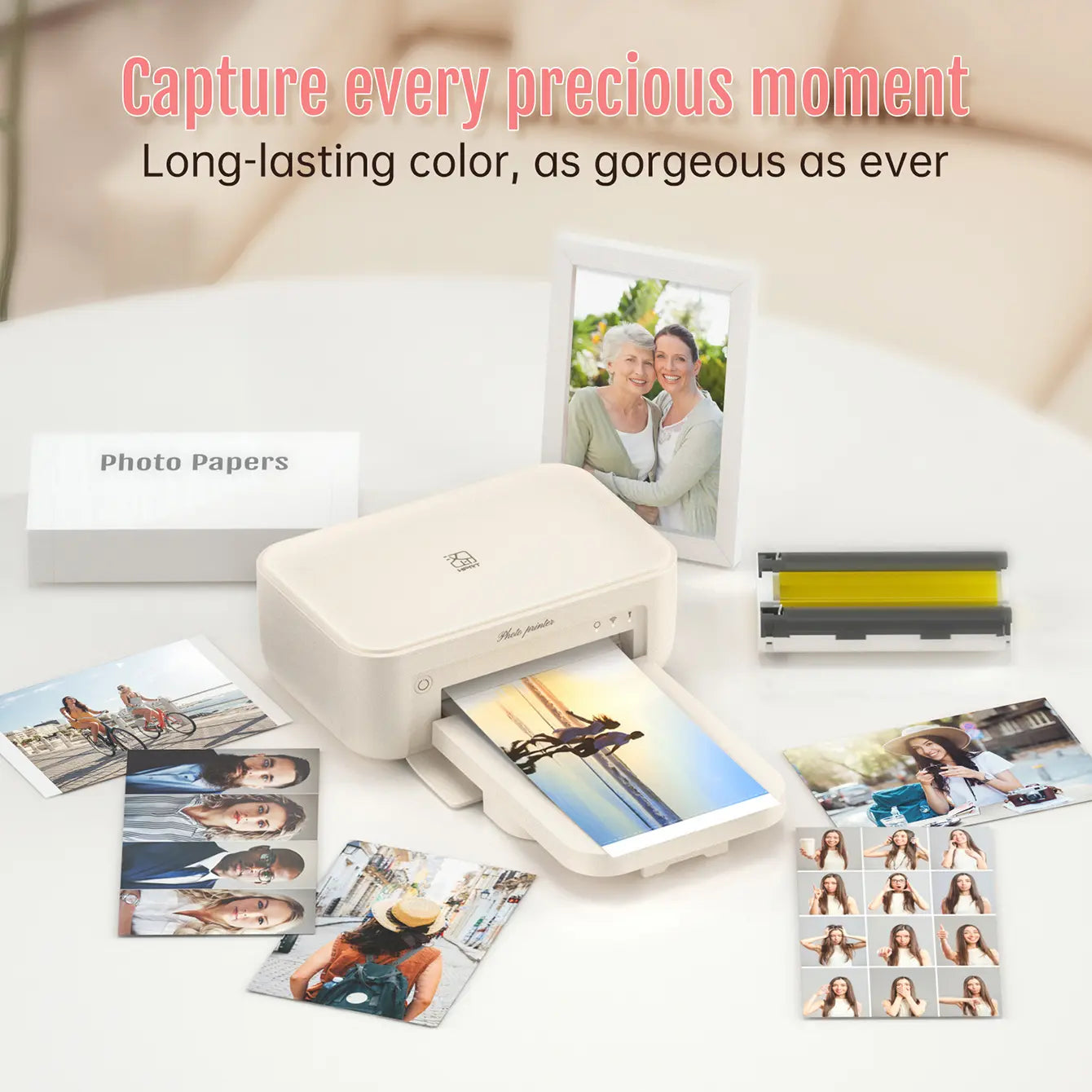 4x6" Photo Paper Refill Kit – 108 Sheets + 2 Ribbons – For Hanin CP4100/CP6000 Printers