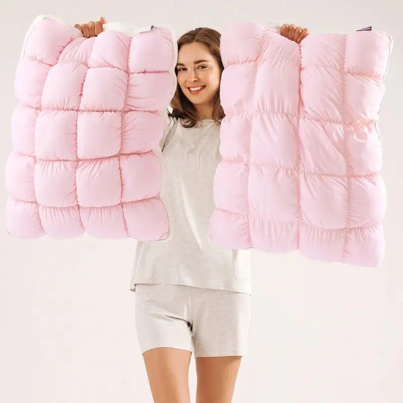 Mellow Puff Pillow – Cloud-Like Comfort, Breathable Support – Ideal for Side, Back & Stomach Sleepers