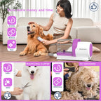 Dog Grooming Kit with Vacuum Brush – 13KPa Suction, 2.5L Dust Cup, Stainless Steel Blades – Lightweight All-in-One Pet Cleaning Set