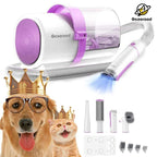Dog Grooming Kit with Vacuum Brush – 13KPa Suction, 2.5L Dust Cup, Stainless Steel Blades – Lightweight All-in-One Pet Cleaning Set