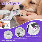 Geoorood Pet Grooming Kit – Low Noise Clippers, IPX7 Waterproof, Rechargeable Cordless Paw Trimmer & Nail Grinder – for Dogs, Cats & Pets