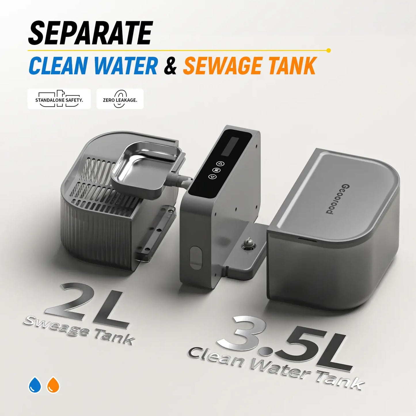 Wireless Pet Water Fountain – Dual Tanks, 6-Month Battery – Stainless Steel, Timed Refill, Removable Bowl