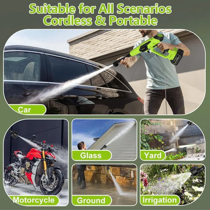 21V Cordless Power Washer 1500 PSI Portable High Pressure Cleaner