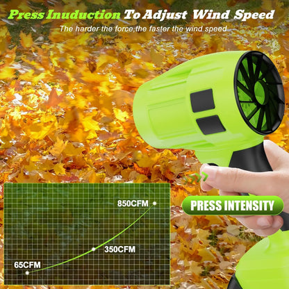Cordless Turbo Jet Blower High Power Air Duster for Outdoor and Home Cleaning
