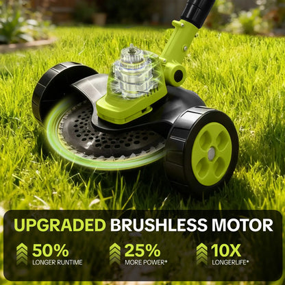 SEESE Cordless Lawn Mower – 3-in-1 with 2 Batteries – Lightweight for Small Yards