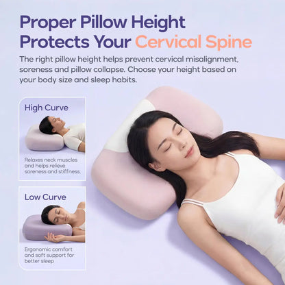 Mellow Sleep | Mellow Halo Pillow Ergonomic Cervical Extra Neck Support Pillow
