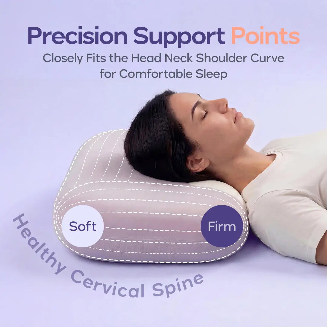 Mellow Sleep | Mellow Halo Pillow Ergonomic Cervical Extra Neck Support Pillow