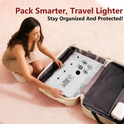 Cordless Vacuum Storage Set – 15 Bags + USB Pump – Space-Saving for Carry-On Suitcases