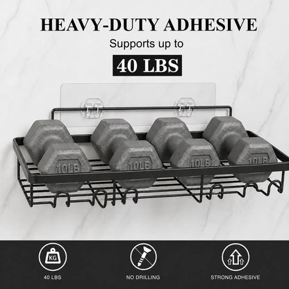6-Pack Rustproof Shower Caddy – No-Drilling Adhesive Shelves – Large Capacity Bathroom Storage