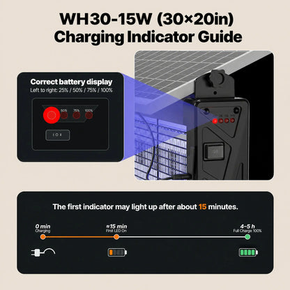 Solar Bug Zapper – 3500V, Smart Sensor – USB & Solar Charging for Outdoor Use