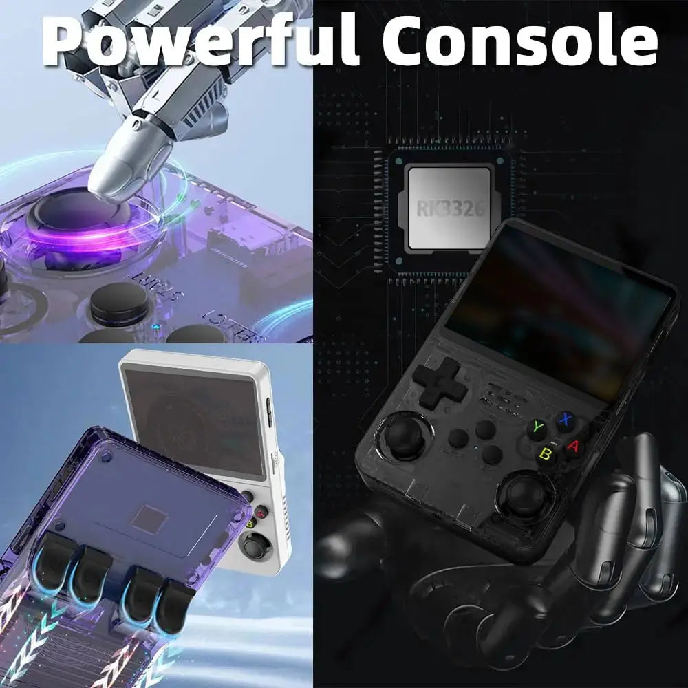 Retro Game Console – 3.5" IPS Display, Linux, 3000mAh – 32G+64G Games Preinstalled