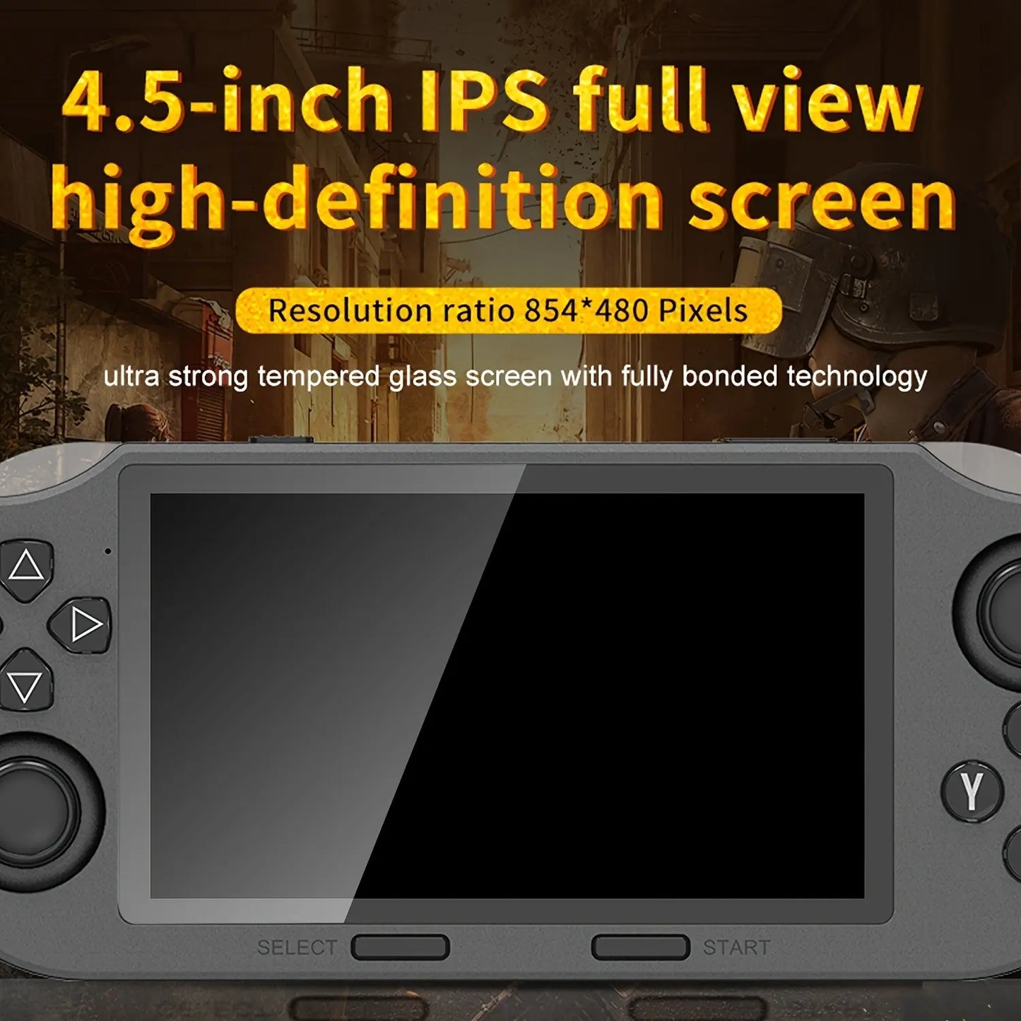 Retro Game Console – 4.5" IPS Display, Wireless Portable – Preloaded Classic Games – Perfect Christmas & Thanksgiving Gift