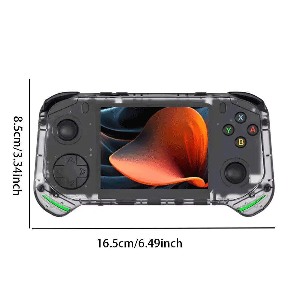 Retro Gaming Controller – 3.5" HD Screen, 64-Bit CPU, Long Battery – Portable Handheld Game Device, White