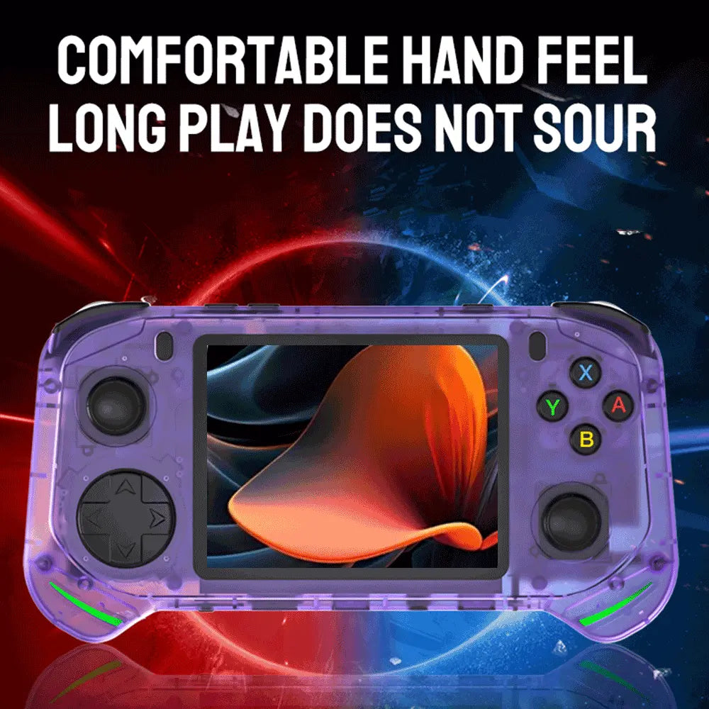Retro Gaming Controller – 3.5" HD Screen, 64-Bit CPU, Long Battery – Portable Handheld Game Device, White