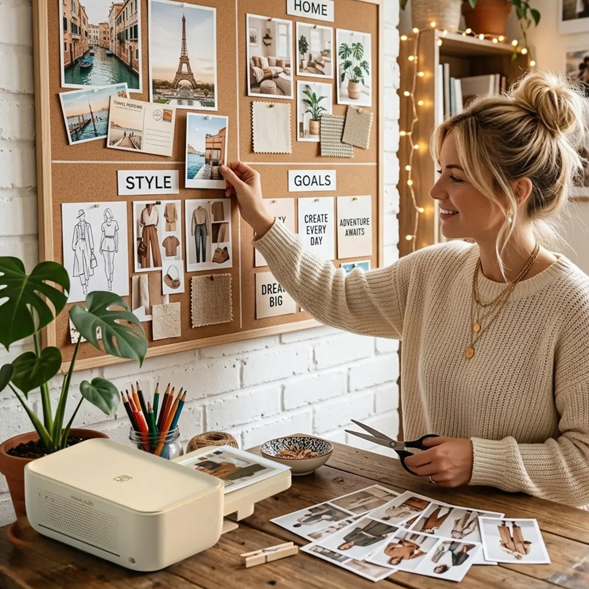 4x6 Wireless Photo Printer – Dye Sublimation, Wi-Fi – Color Photos from iPhone/Android – Ideal Gift for Mom & Family Albums