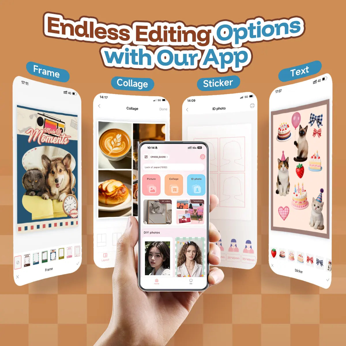 4x6 Wireless Photo Printer – Dye Sublimation, Wi-Fi – Color Photos from iPhone/Android – Ideal Gift for Mom & Family Albums