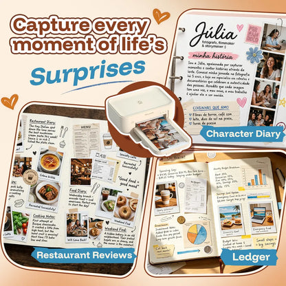 4x6 Wireless Photo Printer – Dye Sublimation, Wi-Fi – Color Photos from iPhone/Android – Ideal Gift for Mom & Family Albums