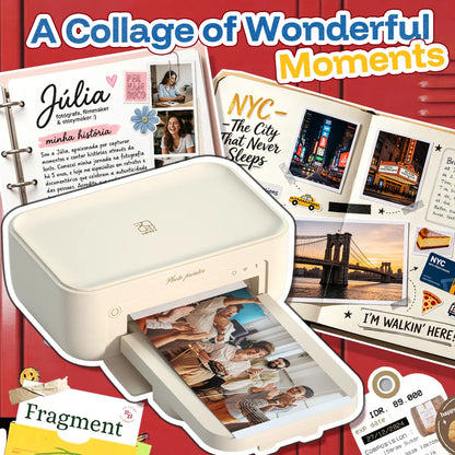 4x6 Wireless Photo Printer – Dye Sublimation, Wi-Fi – Color Photos from iPhone/Android – Ideal Gift for Mom & Family Albums