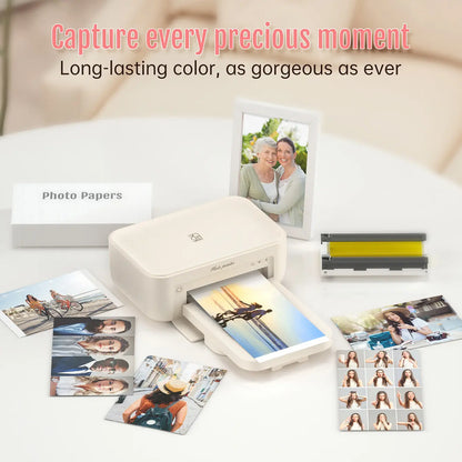 4x6" Photo Paper Refill Kit – 108 Sheets + 2 Ribbons – For Hanin CP4100/CP6000 Printers