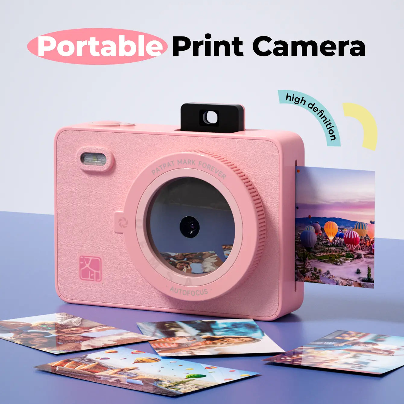 2x3" Mini Photo Printer – Instant Camera, Bluetooth – Portable for iPhone/Android – Travel & Everyday Use