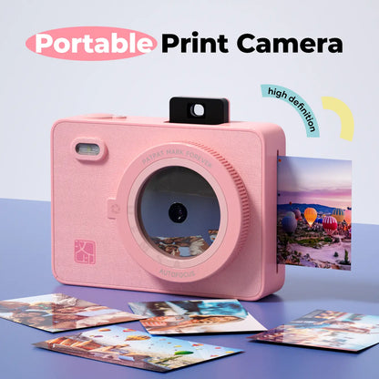2x3" Mini Photo Printer – Instant Camera, Bluetooth – Portable for iPhone/Android – Travel & Everyday Use