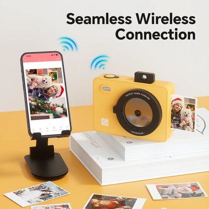 2x3" Mini Photo Printer – Instant Camera, Bluetooth – Portable for iPhone/Android – Travel & Everyday Use