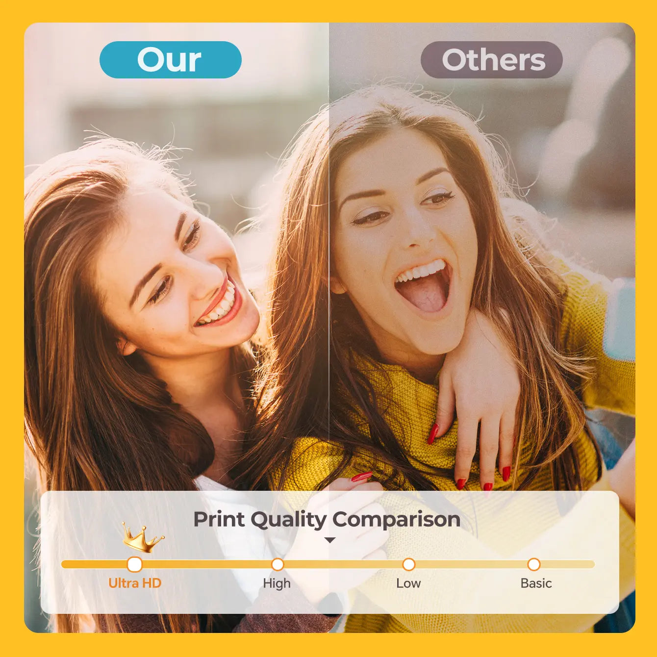 2x3" Mini Photo Printer – Instant Camera, Bluetooth – Portable for iPhone/Android – Travel & Everyday Use